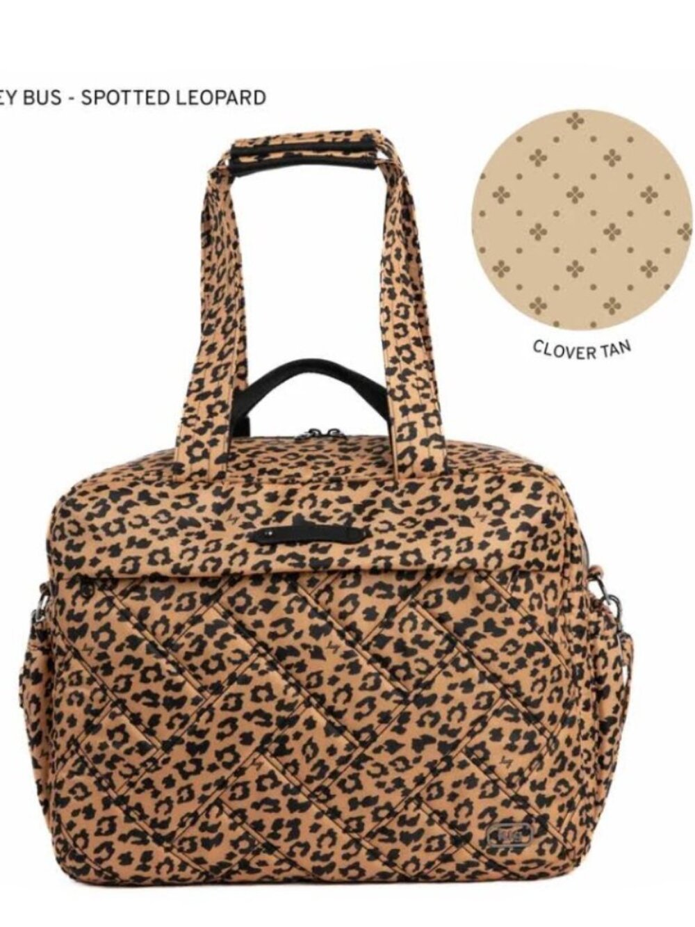 Lug Trolley Bus Duffel Bag Spotted Leopard